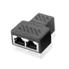 Conector de red RJ45 Gigabit con cabezal tripartito blindado serie uno-dos conector metálico categoría cinco categoría seis cable de red de ocho hilos