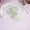 Chave Criativa em Forma de Coração Pingente Acrílico Chaveiro Pingente DIY Pingente Feito à Mão Material Acessórios de Decoração para Sapatos