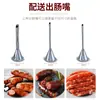Ensacador de Linguiça Vertical Grande de Aço Inoxidável Fabricante Elétrico Comercial de Salame Funil Enchimento Linguiça Vermelha Linguiça de Presunto Enchimento de Linguiça Máquina de Linguiça