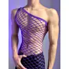 Lóbulo Lencería Sexy Malla Nuevo Estilo Coqueto Uniforme Sexy Puro Deseo Tentación Mono Traje de Pasión para Hombres