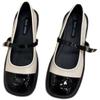 Sapatos de Couro Pequenos de Nicho Inspirados em Design, Sapatos de Couro Pequenos Retrô Franceses Estilo Chanel Britânico, Sapatos Mary Jane, Sapatos Femininos de Início de Primavera