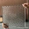 4mm Begônia Transparente Em Relevo De Vidro Decoração Interior Divisória Em Relevo De Vidro Temperado Ponto Diamante Gota De Água Padrão De Água