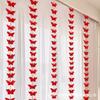 Libro Rojo Pequeño Mismo Estilo Guirnalda de Mariposas Boda Cortina de Carácter Largo Xi Decoración Colgante Tridimensional Pared de Fondo para Fotos de Celebridad de Internet
