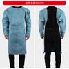 Ropa Protectora de Cuero de Vaca Resistente al Desgaste, Aislante al Calor, Anti-Quemaduras y de Alta Temperatura para Soldador, Delantal de Soldador con Vestimenta Inversa, Ropa de Trabajo para Soldadura por Arco de Argón