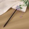 Antigo Tassel Hairpin Grampo de Cabelo de Madeira Imitação de Ébano Headwear Disco de Cabelo Acessórios Simples Vestido Antigo Cabelo Hairpin Hair