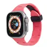 Adequado para Pulseira de Apple Watch S1-10 Geração Ultra Hermes Fivela Dobrável Monocromática Pulseira Esportiva de Silicone
