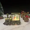 Adorno de Tren de Santa Claus Linterna de Globo de Agua Navideña Lámpara de Aceite Pequeña Decoración Ambiente Nuevo Transfronterizo