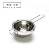 Olla pequeña olla de cera guía de cera olla para jabón hecho a mano olla calentamiento cera para derretir olla exterior DIY olla pequeña líquido para derretir chocolate