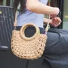 Bolso cruzado tejido para mujer, estilo bohemio, otoño nuevo, bolso de mano lindo con borlas, bolso de hombro único