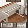 Patas de mesa eléctricas de altura regulable con mecanismo de rebote, patas de mesa para oficina y gaming se pueden ajustar a cuatro niveles, marco de mesa de altura regulable con doble motor