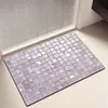 Alfombrilla de Baño de Barro de Diatomeas Absorbente de Agua de Secado Rápido para Entrada de Baño en Casa, Felpudo Antideslizante, Estilo Nórdico