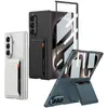 Adecuado para Samsung Zfold8Ultra Funda, Carcasa de Cobertura Total con Película Integrada, Tarjetero de Cuero Liso, Funda Protectora Plegable, Amazon