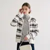 Cárdigan de punto de manga larga a rayas, nuevo estilo otoño/invierno para mujer, corte holgado, adelgazante, suéter de cuello redondo, prenda exterior