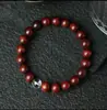 Pulsera de Madera de Palisandro de Hoja Pequeña Estilo Montaña Putuo y Cristal Blanco para Mujer, Pulsera de Sándalo para Sostener en la Mano para Hombre, Regalo de Pulsera para Pareja
