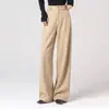 26 Nova Coleção de Outono: Calças retas de caimento justo! Calças de lã retas de perna larga, de estilo simples e clássico, que criam um efeito emagrecedor, perfeitas para uso casual ou como calças de terno.. 32078