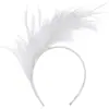 Diadema de Flores de Plumas de Carnaval Transfronterizo Fiesta Fiesta de Desempeño Accesorios para el Cabello de Plumas Diadema Accesorios Retro para el Cabello de Novia