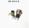 Interruptor de botón pequeño de 10 MM DS-316 DS-314 de restablecimiento automático sin bloqueo interruptor de botón de altavoz de timbre