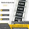 Resistor de liga metálica SMD 2512 0,39R390mR390 miliohm amostrador 2W3W adaptador de energia ferramenta elétrica
