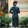 Cheongsam adelgazante Ao Dai mejorado, nuevo vestido de mamá diario de manga larga para mujeres jóvenes de otoño 2023