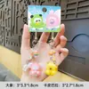 Impermeable Genuino con Llavero de Nariz Pequeña, Colgante Exquisito y Lindo de Muñeca para Teléfono Móvil, Colgante de Mochila Escolar para Parejas al por Mayor