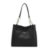 Bolso de Hombro tipo Tote Tejido Casual y de Moda para Mujer en Otoño e Invierno Nuevo de Alta Calidad Gran Capacidad Casual para el Trabajo