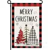 Decoração de Natal Bandeira de Jardim Gnomo Boneco de Neve Árvore de Natal Impressa Frente e Verso Bandeira de Quintal Linho Bandeira Pequena Atacado Personalização