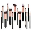 Set de 14 Brochas de Maquillaje Transfronterizo, Brocha para Polvos de Gama Alta, Brocha para Base, Brocha de Cerdas Suaves, Set de Brochas de Maquillaje Amazon