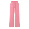Pantalones de chándal rosas con cordón para mujer, nuevo estilo de otoño, pierna recta americana, ajuste relajado, holgados, casuales, de pierna ancha y deportivos