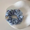 Elástico de Cabelo Scrunchie Simples Estilo Coreano para Início do Outono, Versátil e Elegante, Acessório de Cabelo Brilhante de Alta Qualidade para Mulheres, Elástico para Rabo de Cavalo