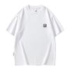 Verão 2025 280g Camiseta de Manga Curta Estampada com Letras Masculina Haichengyun Masculina Simples Masculina Camiseta para Usar por Baixo