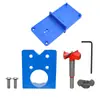Localizador de agujeros para bisagras de 35 mm Plantilla de posicionamiento para bisagras de panel de puerta Ayuda para la instalación de agujeros para bisagras en carpintería