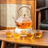 Shishang suministra vaso de vidrio con patrón de martillo resistente a altas temperaturas tetera para hervir agua olla de salud estufa cerámica eléctrica estufa para hervir té perfecto
