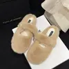 Pantuflas peludas para mujer para usar en exteriores, de suela gruesa, modernas, nuevas pantuflas de algodón 2026, estilo Birkenstock, Mary Jane con forro de felpa para otoño e invierno