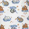 Franela de Algodón Tejido Estampado de Dibujos Animados Terciopelo Terciopelo Cepillado Tela para Pijamas y Ropa de Casa para Niños