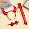 Acessório de cabeça para fantasia de festa de Halloween, adereços de asas de anjo, acessórios de cabelo estilo escuro, tiara de demônio bidimensional