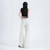 Tencel Lyocell Tecido Three-proof Cool-feeling Calça Denim Wide-leg Calças Dape-feeling fino verão solto gelo seda YKK