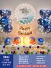 Decoração de Aniversário Cena Balão Crianças Meninos Mulheres 10 Anos Festa Feliz Pôster 10 Anos Parede de Fundo Layout Celebridade da Internet