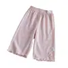 Pantalones de Niña Verano 2026 Nuevos Pantalones Casuales Cortos para Niños Pantalones de Pierna Recta de Verano Pantalones Finos Anti-Mosquitos para Bebé Niña