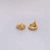 Accesorios de Plata S925 Pulsera DIY Collar Materiales con Cuentas Separadores Anillo para Pasar Hilo Separadores de Agujero Accesorios de Color Amarillo Fuerte 24K de Larga Duración