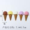 Helado de imitación diy hecho a mano accesorios para el cabello cuerda para el cabello zapatos con agujeros llavero pegamento de crema funda para teléfono accesorios de resina