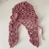 Gorro de Punto Hueco Jin Chen para Niños Primavera y Verano Nicho Tejido a Mano Transpirable Gorro Pullover Sombrero de Lana