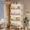 Estantería para libros infantiles, estante de almacenamiento de libros ilustrados y juguetes para uso doméstico, de varios niveles, de pie, con ruedas, estantería y estante de almacenamiento fáciles de mover