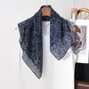 Pañuelo Cuadrado Pequeño 100% Algodón, Suave y Amigable con la Piel, Transpirable, Adecuado para Todas las Estaciones, Estilo Artístico, Pañuelo Decorativo Versátil, Bufanda para Cuello para Mujer