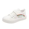 Zapatos de Lona para Niñas Transpirables Zapatos Blancos de Estudiante 2025 Otoño Nuevos Zapatos Casuales para Niños Tenis Deportivos Modernos
