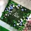 Pared de Fondo Decorativa de Enverdecimiento Vertical Césped Biónico Pared de Imagen Flor de Rosa Planta de Enverdecimiento Rosa Pared Vegetal Artificial Verde Planta