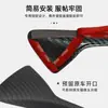 Adecuado para Tesla Model 3 Calcomanía de Cámara de Fibra de Carbono Real, Cubierta de Guardabarros Media Cubierta Modificación Calcomanía Protectora de Carbono Seco