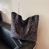 Ins Casual Fashion Grande Capacidade All-match Ombro Mão Tote Bag Estilo Coreano Nova Grande Capacidade Leopard Print Tote Bag