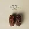 Cuentas de barril finamente talladas de madera de sándalo viejo con patrones intrincados, accesorio cultural creativo para manualidades, colgante, cadena para teléfono unisex, accesorio de joyería