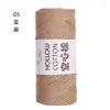 Hilo de algodón hueco de 2 mm, hilo de algodón y lino de grosor medio, hilo para tejer a mano, ganchillo DIY, hilo para envolver, hilo redondo kosori de Corea del Sur