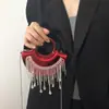 Bolso Pequeño con Borla 2026, Bolso de Noche de Comercio Exterior, Bolso de Hombro, Bolso Cruzado para Labial, Bolso de Noche Transfronterizo para Mujer